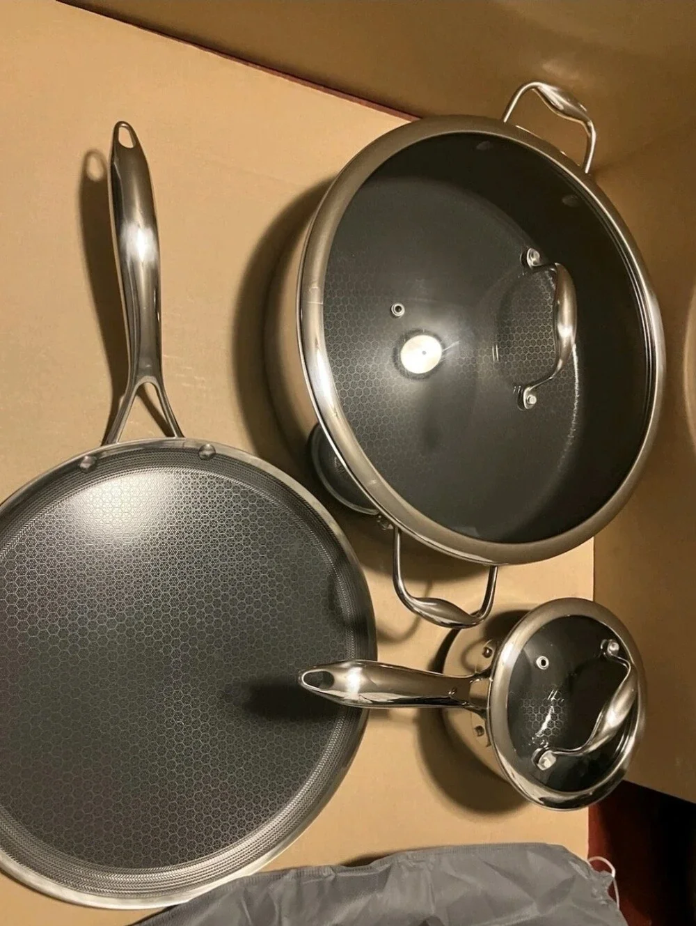 Hexclad 5-piece Hybrid Cookware Set